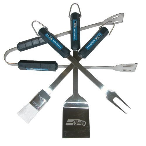 NFL Seattle Seahawks 4-Piece Barbecue Set