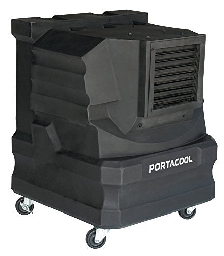 PortacoolPACCYC02 Cyclone 2000 Portable Evaporative Cooler with 500 Square Foot Cooling Capacity, Black