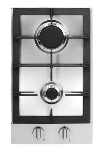 Fagor FA-320SX 2-Burner Gas Cooktop with Universal Ignition, 12-Inch, Stainless Steel