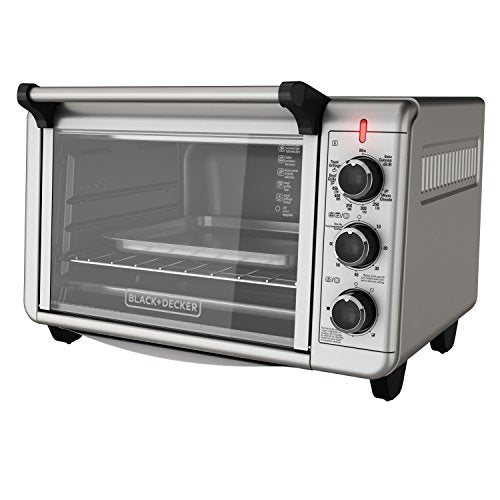 BLACK+DECKER TO1675B 6-Slice Convection Countertop Toaster Oven