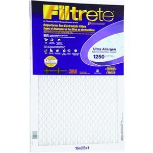 3M Filtrete Ultra Allergen Reduction FPR9 Air Furnace Filter 16" X 25" X 1" (1-Pack)