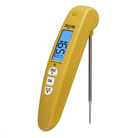 Taylor Precision Products Digital Turbo Read Thermocouple Thermometer with Folding Probe