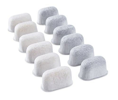 6 Charcoal Water filters plus 6 Ion-Exchange Resin Water filters for Replacement Breville BWF100, 12-Pack