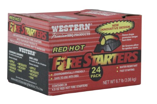 WESTERN 02418 24-Pack Red Hot Fire Starters