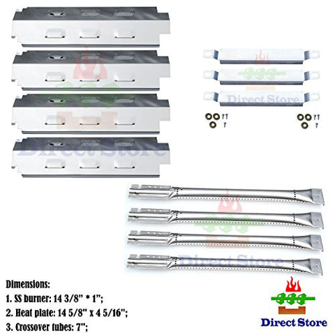 Direct store Parts Kit DG156 Replacement Charbroil 463420507,463420509,463460708,463460710 Gas Grill Burners, Carryover Tubes,Heat Plates