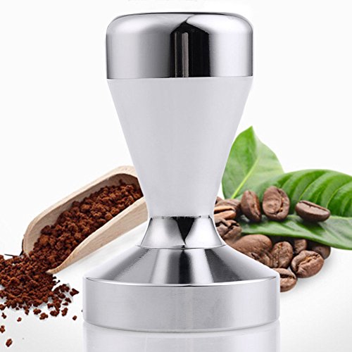 Ambox Espresso Coffee Tamper, Premium Stainless Steel Coffee Tamper, Solid Heavy Duty, Barista Style, 51mm American Convex Base Coffee Bean Press