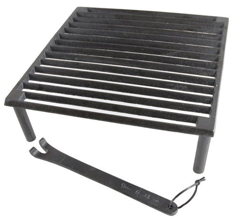 Steven Raichlen Best of Barbecue Cast Iron Tuscan BBQ Grill – 14 by 14 inches – SR8024