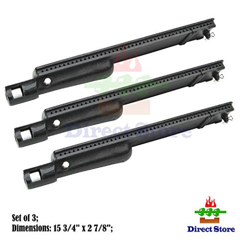 Direct store Parts DB103 (3-pack) Cast Iron Burner Replacement Aussie, Charbroil, Bakers and Chefs, Barbeques Galore (Turbo), Bull, Calaphon,Centro, Coleman, Costco, Glen Canyon, Grand Hall, Nexgrill, Sams ,Sterling Forge, Sunshine, Gas Grill