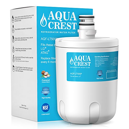 AquaCrest LT500P Refrigerator Water Filter Replacement LG 5231JA2002A, LT500P, ADQ72910901, ADQ72910907, Kenmore 9890, 46-9890, 469890 Water Filter