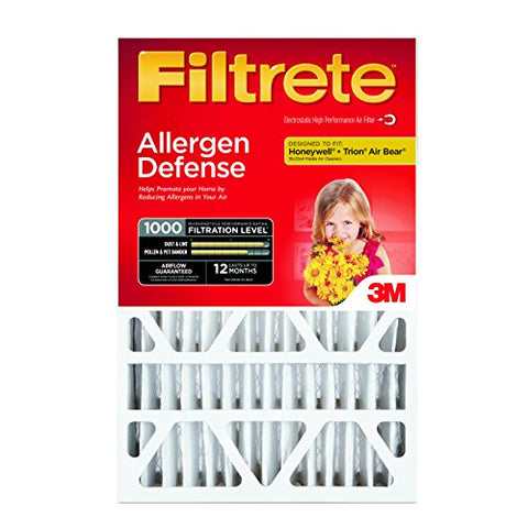 Filtrete Micro Allergen Defense Deep Pleat Filter, MPR 1000, 16-Inch x 25-Inch x 4-Inch (4-3/8-Inch Depth), 2-Pack