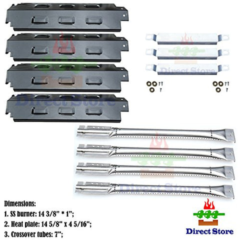 Direct store Parts Kit DG156 Replacement Charbroil 463420507,463420509,463460708,463460710 Gas Grill Burners, Carryover Tubes,Heat Plates