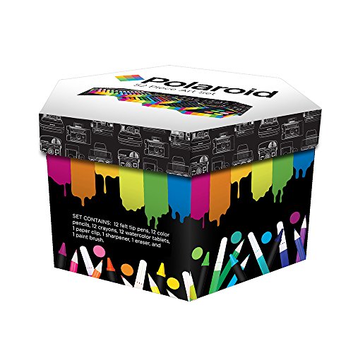 Polaroid Artists’ Inspiration, Multilayered, Multi Purpose 52 Piece Organised Art Kit for school Stationery, Home and Leisure Use