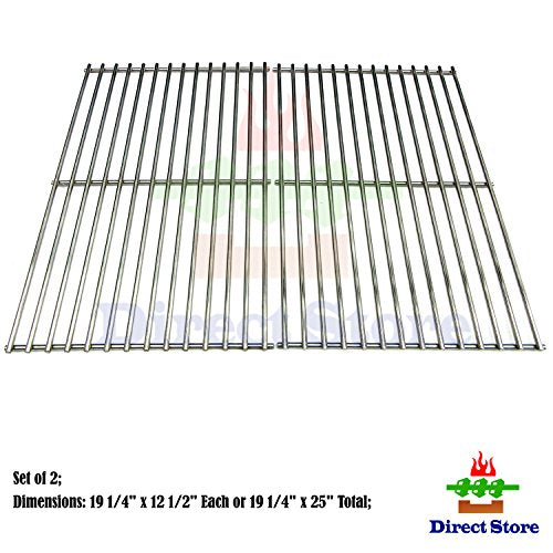 Direct store Parts DS113 Solid Stainless Steel Cooking grids Replacement Brinkmann; Charmglow; Turbo Gas Grill