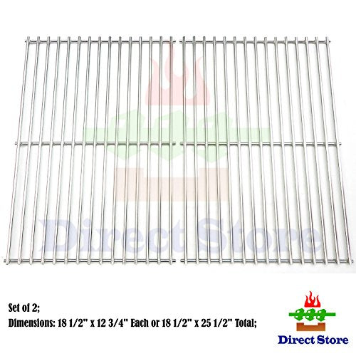 Direct store Parts Kit DS118 Solid Stainless Steel Cooking grids Replacement Charbroil, DCS,Kenmore Sears, Master Chef Gas Grill