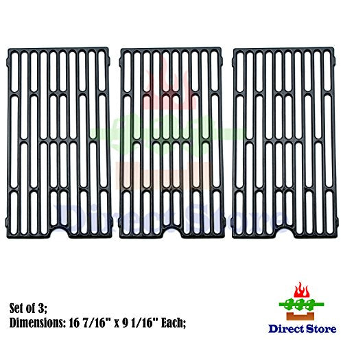 Direct store Parts DC105 (1-pack) Porcelain Cast Iron Cooking grid Replacement Vermont Castings, Chargriller, Jenn Air Gas Grill