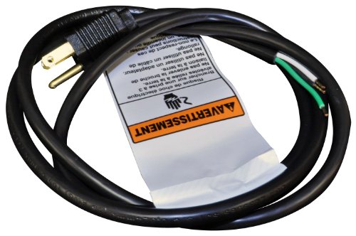 Whirlpool W10613691 5-Feet Range Hood Power Cord