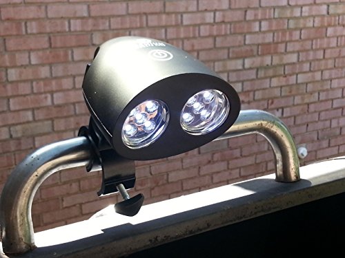 Barbecue Grill Light (NOW WATERPROOF & HEAT RESISTANT !) Solid Metal C-Clasp For Big Green Egg Grills & Smokers - UltraBright LED - BBQ For Outdoor Grilling & Activities - 2 YEAR Warranty