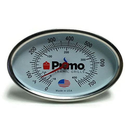 Primo Grill Thermometer for Primo Ceramic Grills - Now 200% Larger and Ability to Calibrate