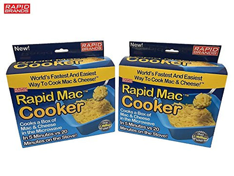 Rapid Mac Cooker - Microwave Boxed Macaroni and Cheese in 5 Minutes - BPA Free and Dishwasher