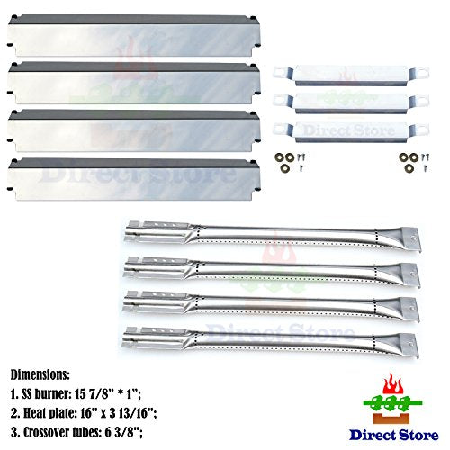 Direct store Parts Kit DG100 Replacement Charbroil Gas Grill Burners,Heat Plates and Crossover Tubes