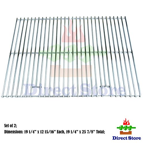 Direct store Parts DS108 Solid Stainless Steel Cooking grids Replacement Brinkmann, Jenn Air, Permasteel, Uberhaus Gas Grill