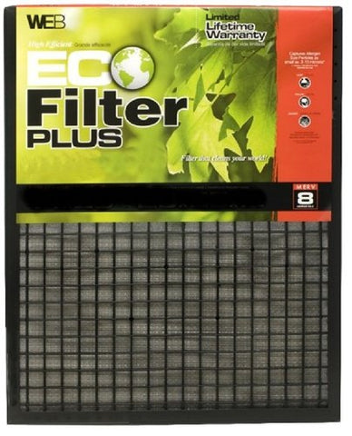 WEB WP1425 Eco Furnace Filter Plus, 14-Inch by 25-Inch