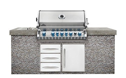 Napoleon Grills Built-in Prestige PRO 665 with Infrared Rear Burner Stainless Steel Natural Gas Grill