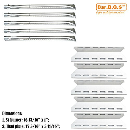 Bar.b.q.s Replacement Rebuild Kit Heat Plate and Burner For Charmglow 720-0234,Nexgrill 720-0033,720-0234,720-0289 Grill