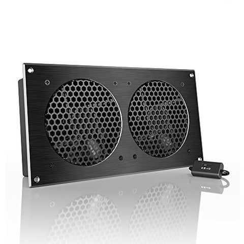 AC Infinity Dual Quiet Cabinet Fan Kit, for Home Theater AV Amplifier Media Cooling