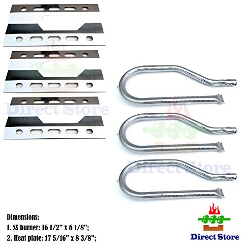 Direct store Parts Kit DG110 Replacement Nexgrill 720-0011,720-0047-U Gas Grill Burner and Heat Plate - 3 Pack