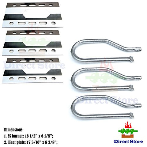 Direct store Parts Kit DG110 Replacement Nexgrill 720-0011,720-0047-U Gas Grill Burner and Heat Plate - 3 Pack