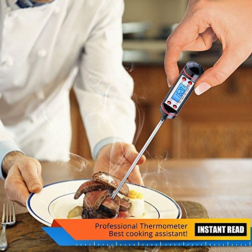 Aottop Latest Cooking, Digital Stainless Cooking Thermometer