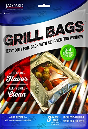 Jaccard 201506 Qbag Heavy Duty Aluminum Grill & Oven Bag, Large