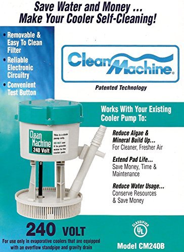 Mastercool CM240B Clean Machine Water Filter Pump System for Evaporative Cooler, 240V
