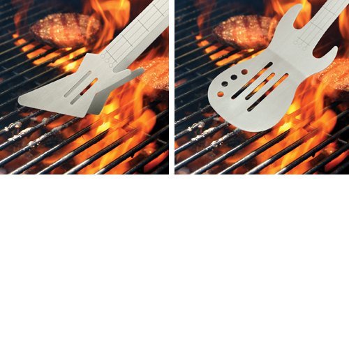 Barbuzzo Rock n' Roll Guitar BBQ Gift Set - Spatula & Tongs