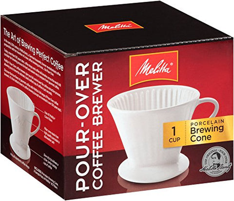 Melitta Coffee Maker, Single Cup Pour-Over Brewer with Travel Mug (Pack of 2)