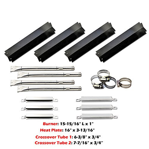 Uniflasy Gas Grill Repair Replacement Kit Burners & Heat Plate Parts