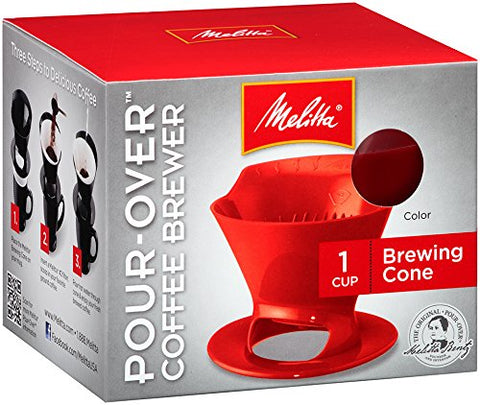 Melitta Coffee Maker, Single Cup Pour-Over Brewer with Travel Mug (Pack of 2)