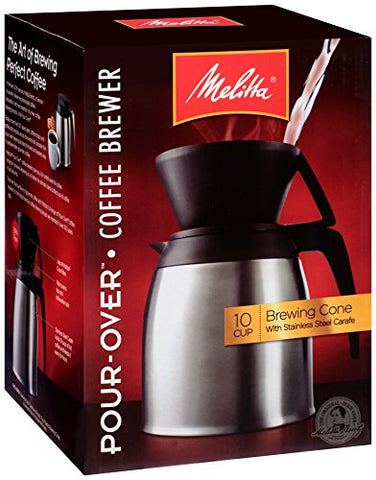 Melitta Coffee Maker, Single Cup Pour-Over Brewer with Travel Mug (Pack of 2)