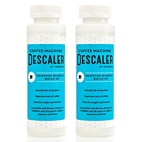 Descaler (2 Pack, 2 Uses Per Bottle) - Made in the USA - Universal Descaling Solution for Keurig, Nespresso, Delonghi and All Single Use Coffee and Espresso Machines