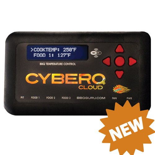 CyberQ Cloud BBQ Temperature Controller, 1 Digital Meat Thermometer and 1 Pit Probe, Weber Smokey Mountain Cooker Adapter and Pit Viper Fan