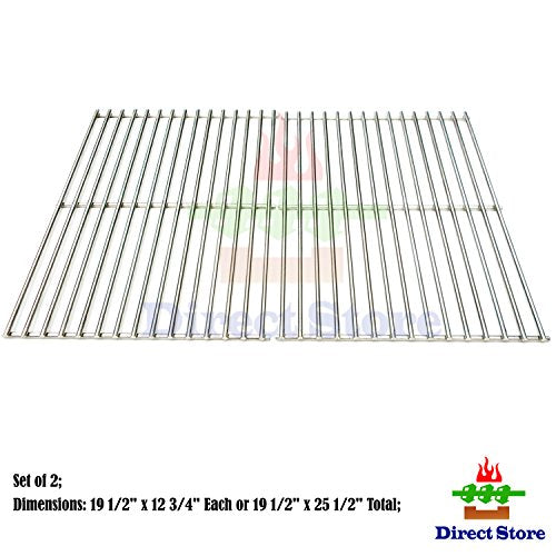 Direct store Parts DS106 Solid Stainless Steel Cooking grids Replacement DCS Models: 27, 27DBQR, 27DBR, 27DSBQ, 27DSBQR, 27FSBQ, 27FSBQR, BGA27-BQ, BGA27-BQR; Uniflame : NSG3902B, Gas Grill