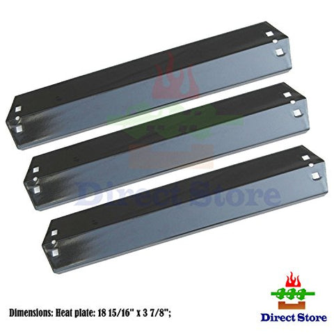 Direct store Parts DP105 (3-pack) Porcelain Steel Heat plates Replacement CharGriller 3001,3008,3030,4000,5050,5252; King Griller 3008,5252 Gas Grill