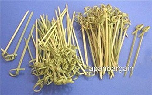 JapanBargain - Bamboo Skewers Twisted ends 6 inch