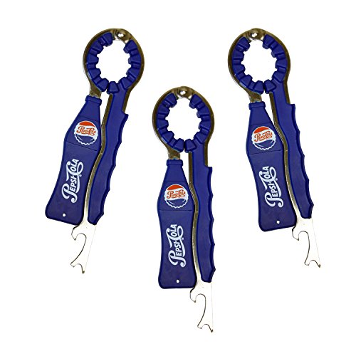 Beverage Opener Compact 3-in-1 for Beer, Water, Soda Bottles with Non-Slip Easy Grip, Rust Free; Best Multi-Function Handheld Manual Openers to Twist or Pop-Open Cans & Bottles