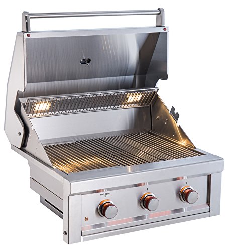 SUNSTONE RUBY3B-LP 3 Burner Pro-Sear Propane, 30"