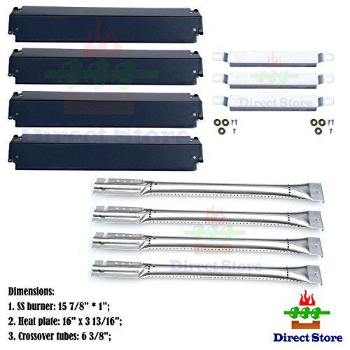 Direct store Parts Kit DG101 Replacement Charbroil Gas Grill Burners,Heat Plates and Crossover Tubes