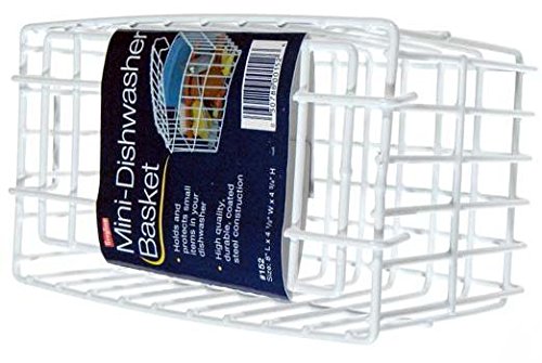 Grayline 8 by 4-1/2 by 4-3/4" Dishwasher Basket, Mini, White