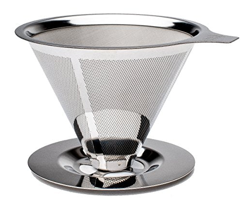 Simple Workings Cone Coffee Filter, Enjoy an Instant Morning Cup, Hand Drip Coffee Maker, Highly-Rated Pour Over Dripper with FREE Brush