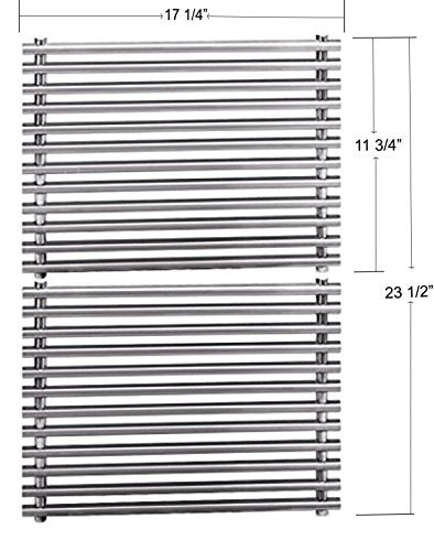 Stainless Steel 7527 9869 7526 7525 Cooking Grids For Select Weber Grill Models (Dimensions: 17 1/4 X 11 3/4" For each unit, 17 1/4" X 23 1/2" For 2 units)